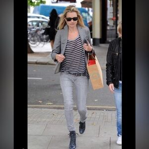 NWT Kate Moss’s iconic fave SUPERFINE Blondie Zip Jeans in 210 Stone